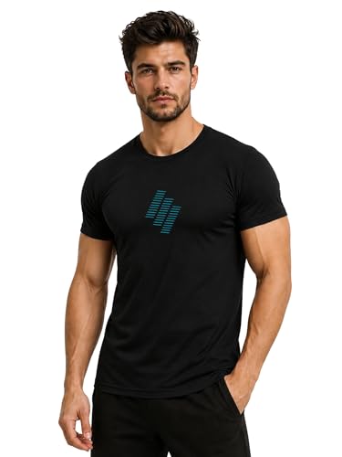 Image of 3Colors Men's Active Polyester T-Shirt | Quick Dry Gym Workout Tee | Stretch Sports Round Neck Running T-Shirt-STEPUP LINE