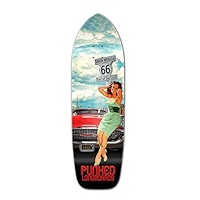 Punked Route 66 Drop Down Longboard Complete - 41.25 Inch Maple Deck Cruiser Skateboard
