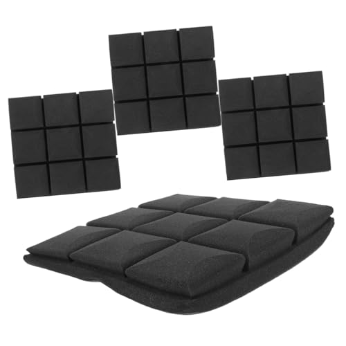 Paneles absorbentes de sonido Mikinona 4pcs espuma para aislamiento acústico para estudio y reducción de ruido para habitaciones miniatura 7