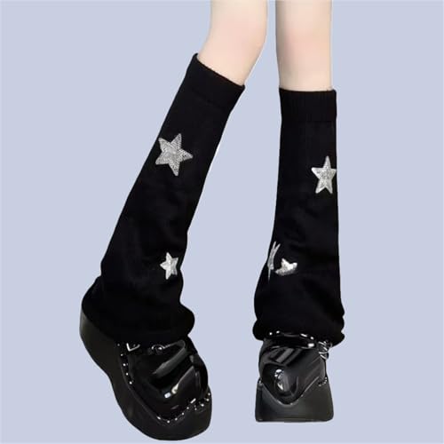 Image of Goth Leg Warmers Women Cute Y2k Harajuku Punk Rave Emo Grunge Winter