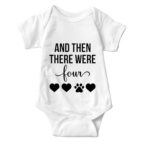 listery And Then There Were Three Baby Bodysuit Pregnancy Announcement For Grandparents Baby Unisex Infant