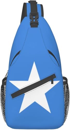 Mochila bandolera unisex negra estilo Somalia miniatura 1