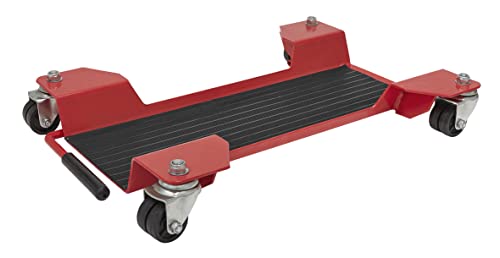 Sealey Motorcycle Centre-Stand Moving Dolly - MS0651, Red, Black