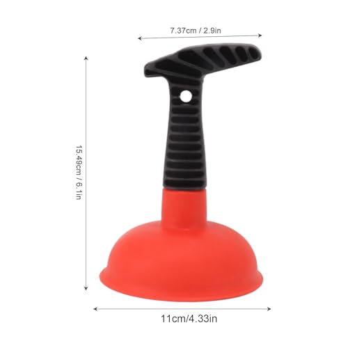 Image of Mini Plunger, Multipurpose Nonslip Handle, Ergonomic Design, Small Bathroom Toilet Cup Plunger for Bathtub (1)