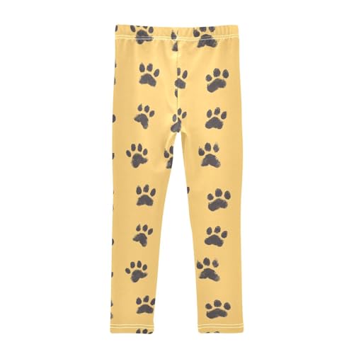 Girls Leggings Dog Paws Soft Toddler Leggings for Girls Kids Pants Size 4T-10T2