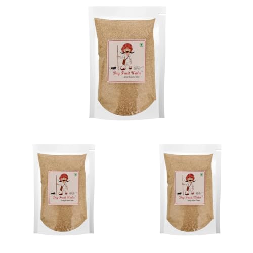 Image of Dry Fruit Wala White Quinoa Seeds 1kg for Weight Management, Gluten-Free (Pack of 3)