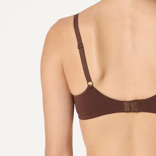 Image of Amazon Essentials Women's Cotton Jersey Lined Wired Plunge Push-Up Bra, Pack of 2