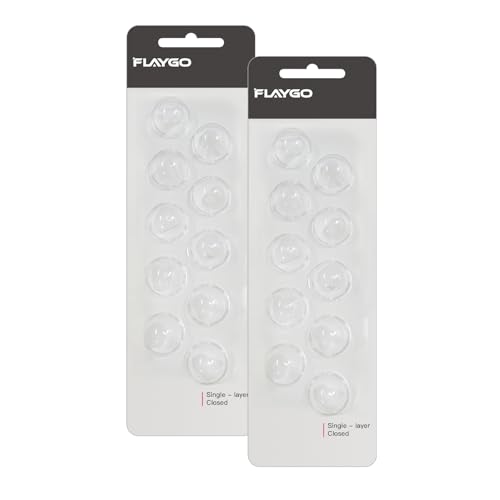 Flaygo Hearing Aid Domes for Oticon Replacements, Single-Layer Closed Domes (12 mm/2 Packs) for ITC Hearing Aids, Medical-Grade Silicone Material, Universal Domes for Hearing Aid Supplies