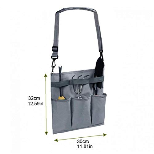 Schoudertassen Garden Tool Bag Waterdichte Canvas Garden Tool Diagonal Tote Bag Kit Green - Image 4
