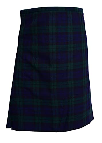 Kilts For Men 5 Yard Scottish Kilt men’s Acrylic Wool 13oz, Highland Wear Tartan Kilts by KS (Black Watch, 30 Inch)3