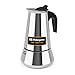 Orbegozo KFI 660 - Cafetera Italiana, 6 Tazas, Asa, Válvula de Seguridad, Acero Inoxidable