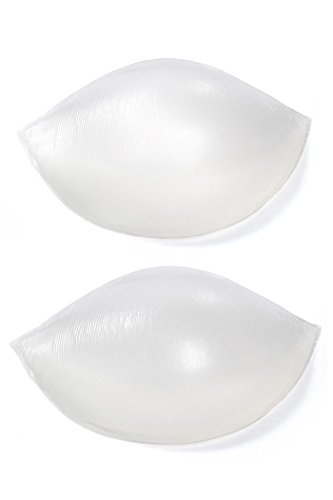 Boobles Breast Enhancers, Silicone Realistic Soft Crescent Push-up Bra Pad Inserts (One Size)