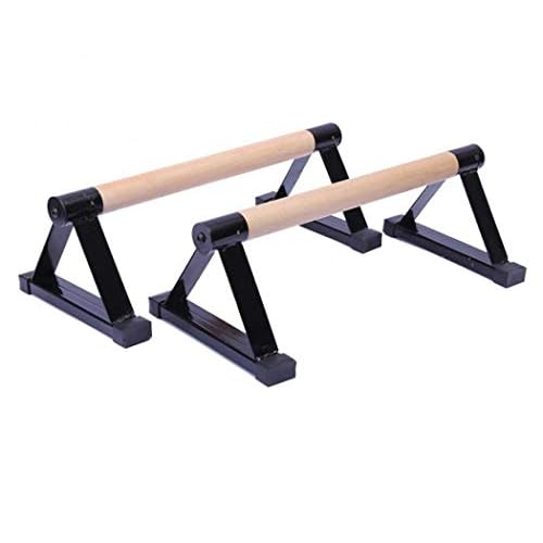 Push Up Bar, 1 Pair Wooden Push-Ups Bars Press-Up Support Stand Gym Exercise Equipment with Non-Slip Sturdy Structure Pushup Double Rod for Calisthenics, Fitness and Handstand for Women Men