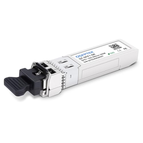 Image of 10GBase-SR SFP+ Module, 10gb LC 850nm 300M DDM Multimode 10GbE Fiber MMF SFP Optic Transceiver, Compatible with Arista SFP-10G-SR, Cisco Ubiquiti Netgear Supermicro