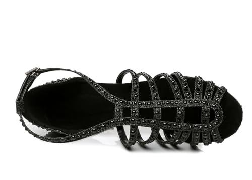 Women's Stylish Open Toe Ballroom Samba Party Wedding Practice Professional Dance Shoes3