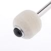 Alloy Marching Tenor Drum Mallets with Strap Stick Wool Felt Head Drum Parts #5