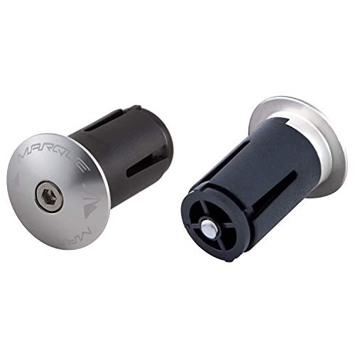 MARQUE Alloy ENZ Handle Bar End Plugs – 2PCS per Set (Silver)