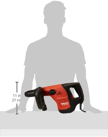 Hilti TE500-AVR Demolition Hammer with dimensions overlay