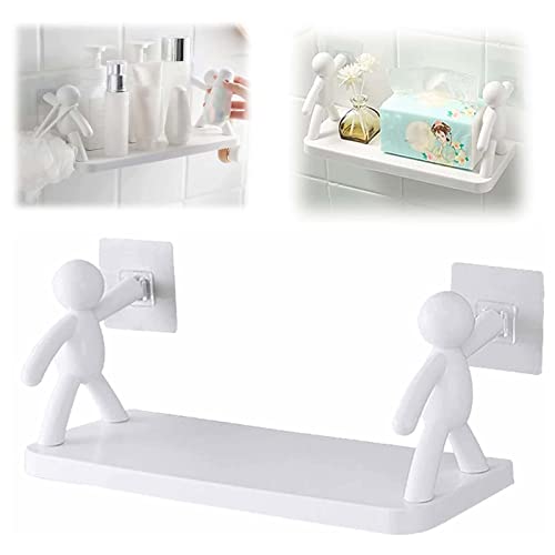 The Kitchen Toilet Receive Étagère murale adhésive sans perçage pour salle de bain et cuisine Décoration pratique pour savon, bouteilles de bain, bougies, support de plantes Cover