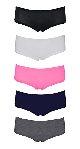 Emprella 5 or 8 Pack Boy Shorts Underwear for Women, Soft Cotton Womens Panties