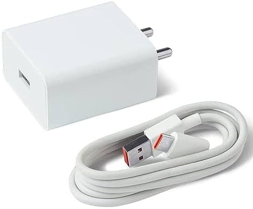 Image of Dulce Original Original 33W USB to C Cable Fast Charger Adapter Compatible with Xiaomi Redmi Mi 11X /11 Lite /11X Pro /11 Lite Ne 5G /Note 9 Pro Max (Apdater + Cable)