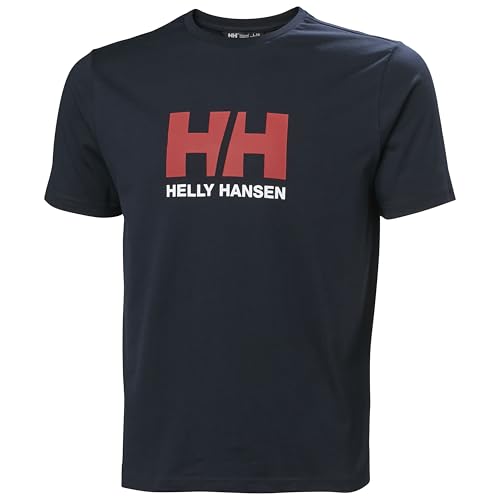 Helly Hansen Camiseta para Hombre con Logotipo HH 3.0, Azul Marino, 2XL