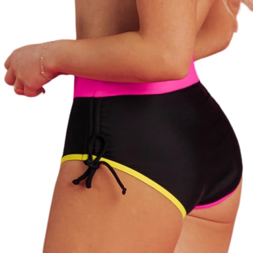 HYTENSUN Women's High Waisted Bikini Bottom Tummy Control Swim Bottoms Bathing Suits Swimsuit Bottoms2