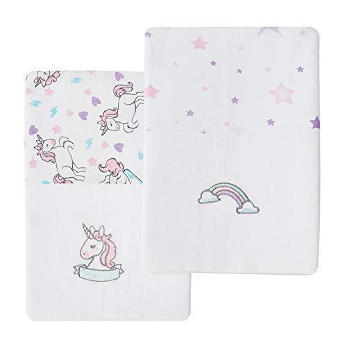 Cueiro manta bordados karinho 80cm x 80cm 02 un, Papi Textil, Rosa