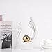 XMGZQ White and Gold Ceramic Abstract Statues and Sculptures, Modern Decor for Living Room, Dining Table, Coffee Table, Shelf, Entrance, Desktop