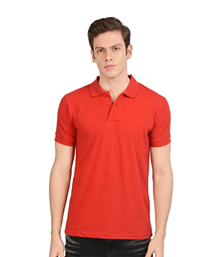 Image of AWG ALL WEATHER GEAR Men's Regular Fit Half Sleeve Cotton Polo T-Shirt Royal