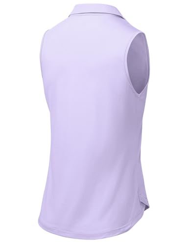 Image of BGOWATU Women's Sleeveless Golf Polo Shirts Collared V Neck Tennis Tank Tops UPF 50+ Quick Dry Lightweight