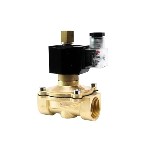 Vanne d'eau électrique à 2 voies laiton normalement ouverte 1/4 BSP