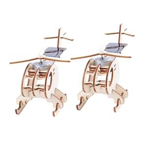 KONTONTY Solar Holz Hubschrauber Bausatz