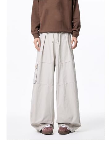 Pantalon large homme style urbain décontracté à poches - 7