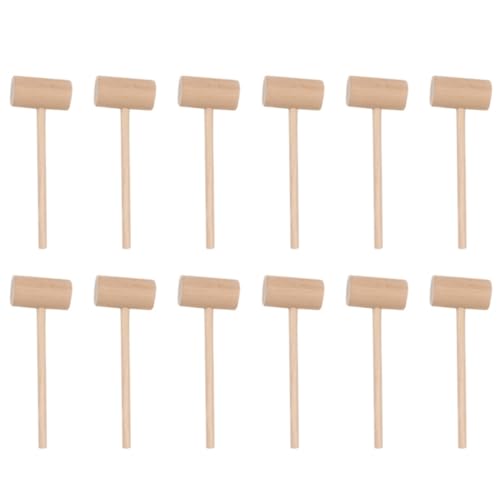 Maillets de crabe Cabilock : 50 mini marteaux en bois naturel n°2 - 2