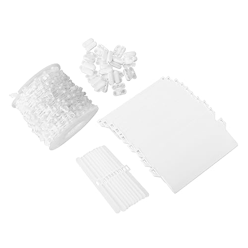 HOLIDYOYO 1set Vertical Blinds Accessories Kit Blind Bottom Plate Beaded Chain Connector Clips Easy Installation for Window