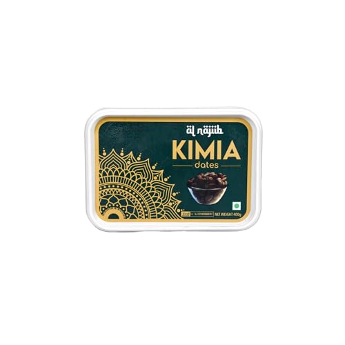 Image of Al Najiib Kimia Original Dates 400g (Pack of 2) | Arabian Dates | Premium Dry Fruits | All-Natural | No Added Sugar | No Preservatives | Khajur /Khajoor /Khejur