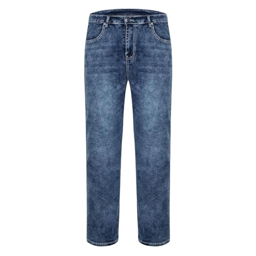 Big and Tall Jeans for Men Distressed Washed Straight Wide Leg Y2k Baggy Jeans Skater Hip Hop Vintage 80s Streetwear2