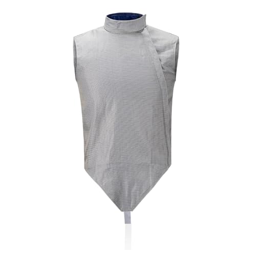 WANGCEPLSD Metálico de Esgrima Chaleco Lavable, Equipo de Esgrima, Paneles Metálicos Densos, para Esgrimistas Diestros, Diseño Adhesivo y con Cremallera(42)