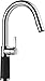 Produktbild SCHOCK Küchenarmatur SC-520 Nero  Hochdruck Armatur CRISTALITE mit ausziehbarer Schlauch-Brause und Standard Norm-Anschlüssen