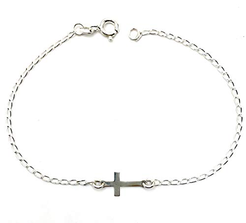 PULSERA CRUZ PLATA 925/1000 - MASBARATA.ES