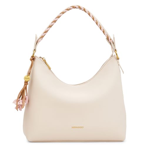 Image of Miraggio Summer Scoop Hobo Handbag For Women With Adjustable & Detachable Strap | Top Handle Hobo Bag For Daily Use