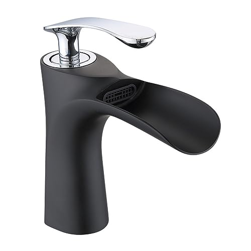 Robinet cascade lavabo monotrou pour rénover une salle de bain moderne
