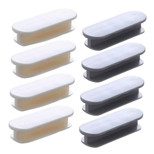 LIFKOME 8個 免打孔多機能自己粘着引き出し取っ手 快適グリップ設計 大型手対応 キャビネット冷蔵庫ドア用 簡単取り付け耐久素材使用