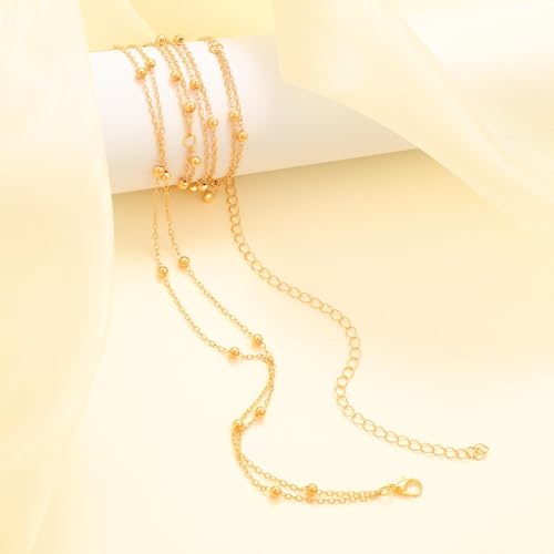 Image of Fabme Women's Waist Chain Stylish Saree Belly Chain Layered Body Hip Chain for the Waist Ladies Sexy Bikini Jewelry (26-42 In)