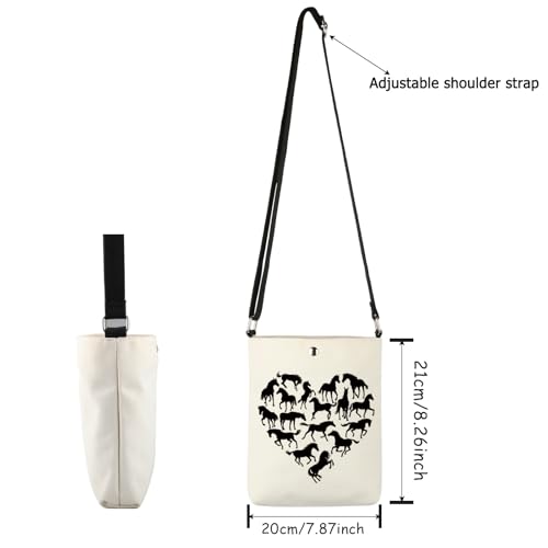 Lywjyb Birdgot Horses Riding Crossbody Bag Horse Animal Gift Pony Lover Merch Horses Riding Coach Gift2