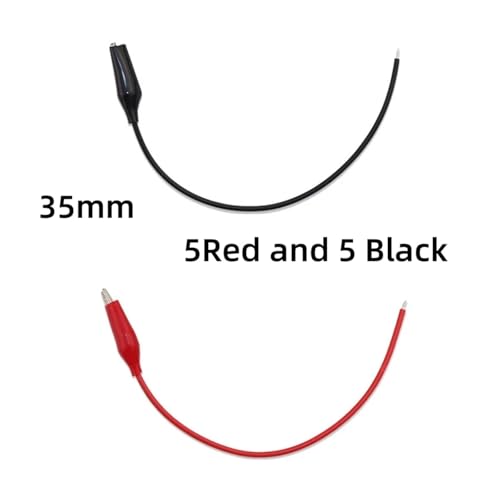 eufeifeiegds 10  jdCNv 35mm 45mm jNbv eXgv[u  20cm 0.75mm2 C[t wefeiegds(35mm Red Black 10pcs)