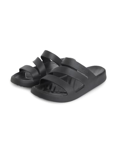 Image of Crocs Women's Getaway Strappy Blk Sandal, BLACK, 6 UK (W8)