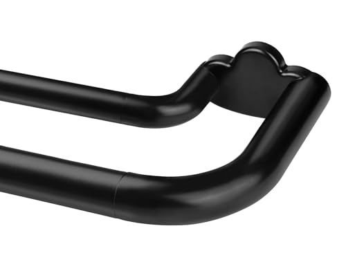 Double Curtain Rod 72 to 144 Inch, HOTOZON 1 Inch Telescoping Double Curtain Rods for Windows, Heavy...