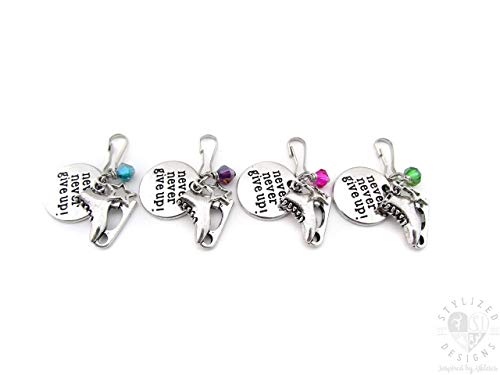 Figure Skating Gifts, Figure Skating Zipper Pull, Ice Skating Gift,Figure Skating Bag Charm, Figure Skater Gift, Figure Skating Zipper Charm2